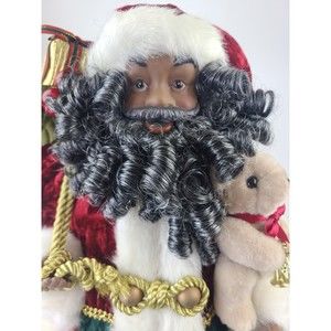 HOMCO African American Santa Claus Home Interiors Christmas Decoration 19-20"